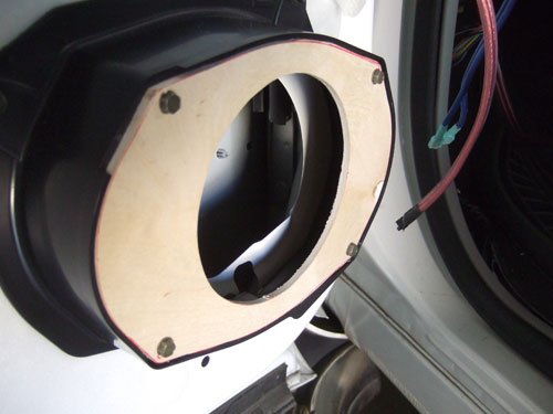 Nissan Titan Stereo Upgrade - wooden 6x9 cover